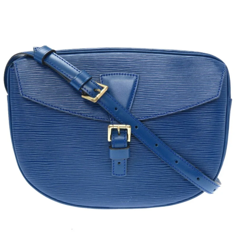 Louis Vuitton bags with a chain - link trim and a leather body for a modern edgeLouis Vuitton Epi Genefille Blue M52155 Shoulder Bag Louis Vuitton 0146 LOUIS VUITTON