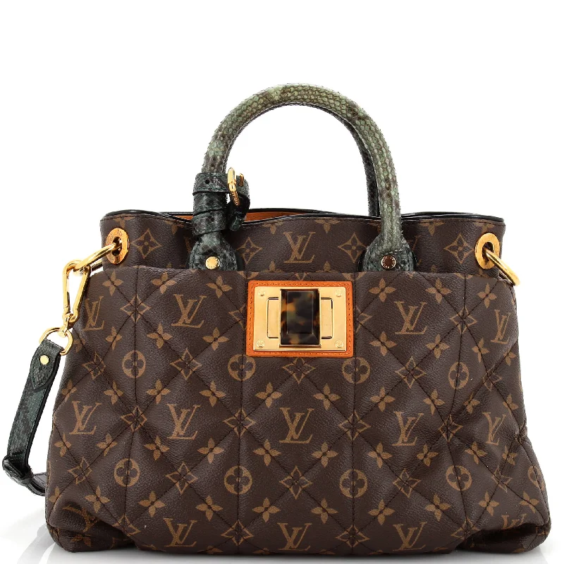 Louis Vuitton bags with a chain - link trim and a leather body for a modern edgeLouis Vuitton Exotique Handbag Etoile Mm