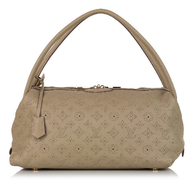 Louis Vuitton bags with a chain - link trim and a leather body for a modern edgeLouis Vuitton Galatea MM Brown Monogram Mahina