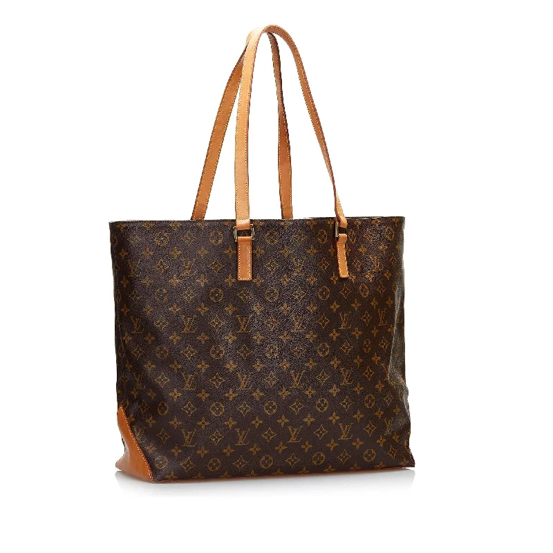 Louis Vuitton bags with a chain - link trim and a leather body for a modern edgeLouis Vuitton Monogram Cabas Alto (F4C1x7)