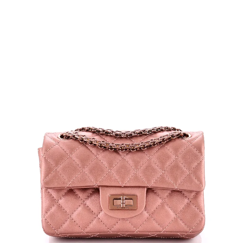 Reissue 2.55 Flap Bag Quilted Metallic Calfskin Mini