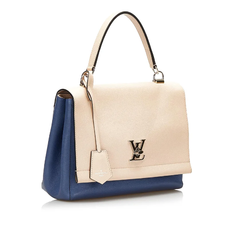 Louis Vuitton bags with a chain - link trim and a leather body for a modern edgeLouis Vuitton Lockme II (37082)