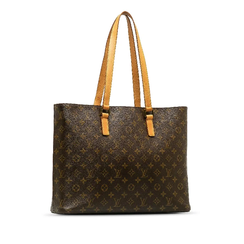 Louis Vuitton bags with a chain - link trim and a leather body for a modern edgeLouis Vuitton Monogram Cabas Alto (PmWqmz)