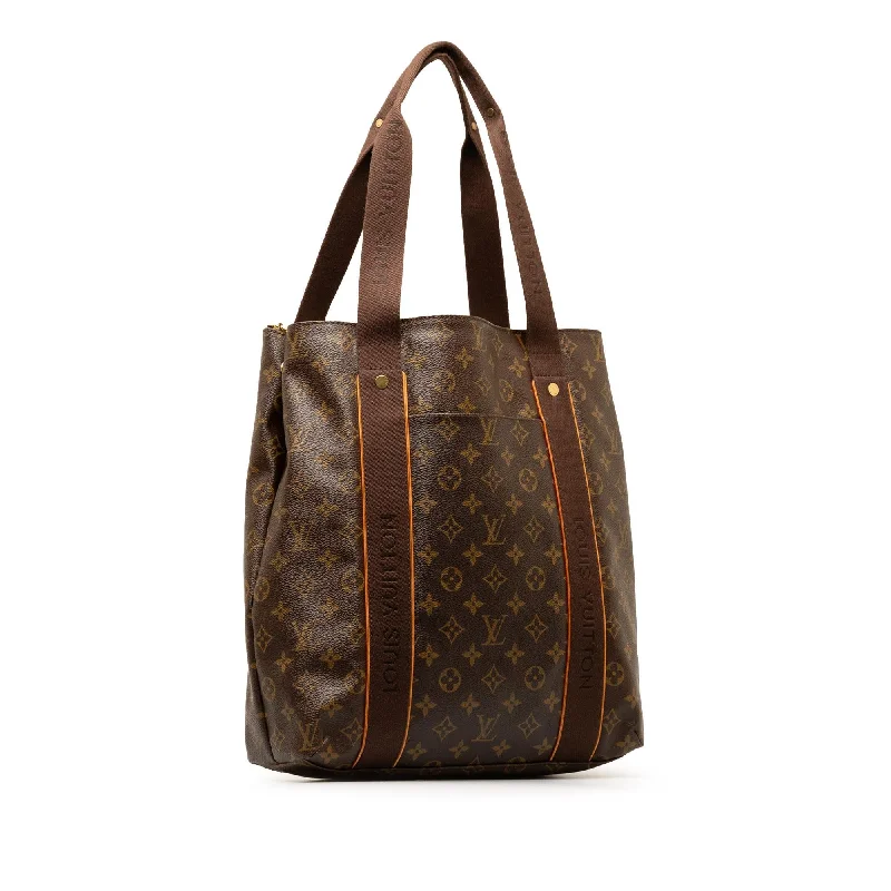 Louis Vuitton bags with a chain - link trim and a leather body for a modern edgeLouis Vuitton Monogram Cabas Beaubourg (G5n5c5)