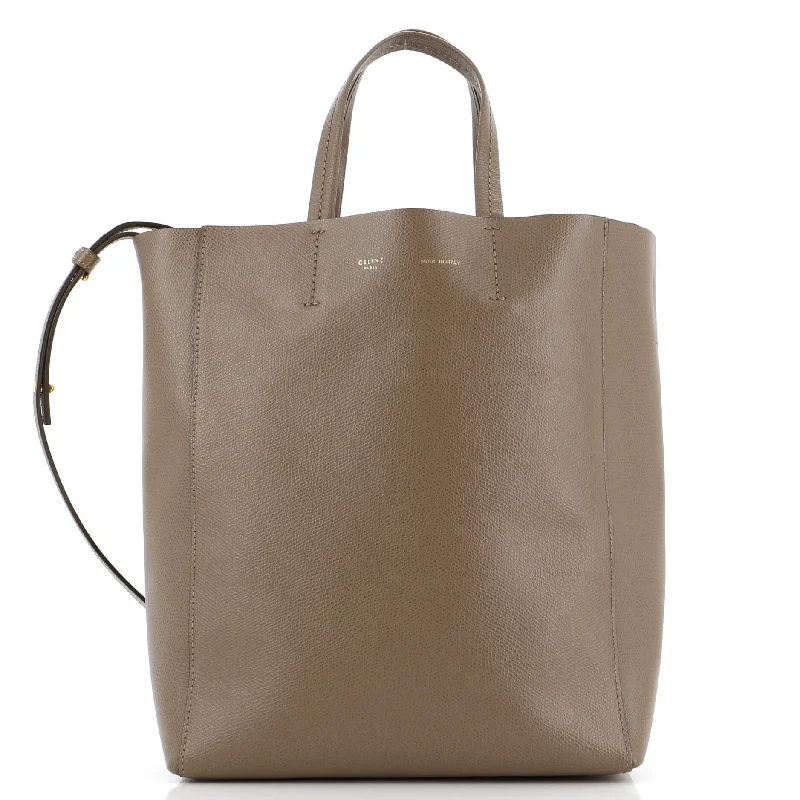 Vertical Cabas Tote Grained Calfskin Small