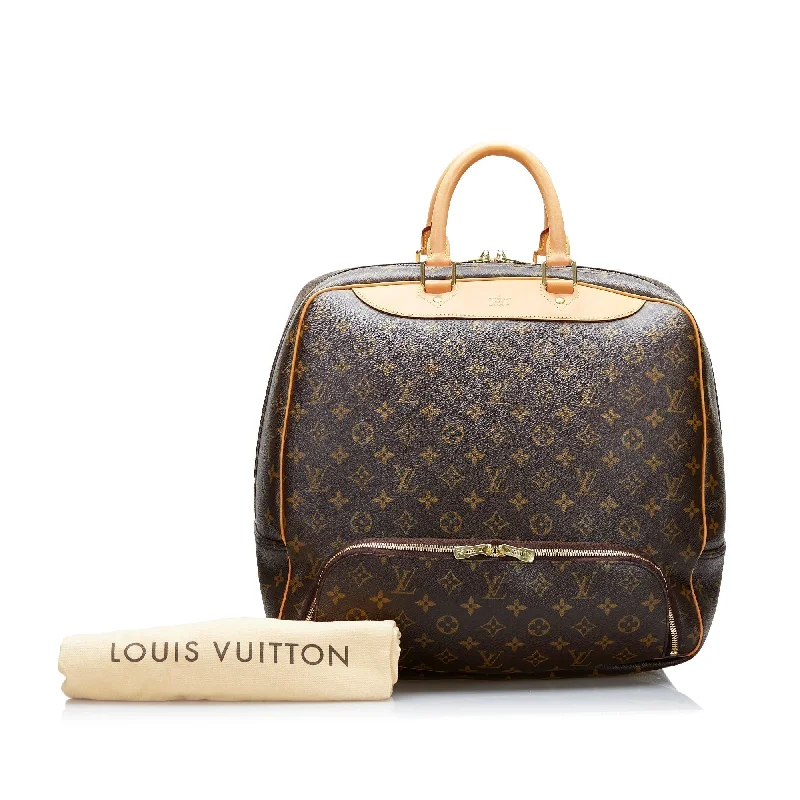 Louis Vuitton bags with a chain - link trim and a leather body for a modern edgeLouis Vuitton Evasion Monogram Canvas