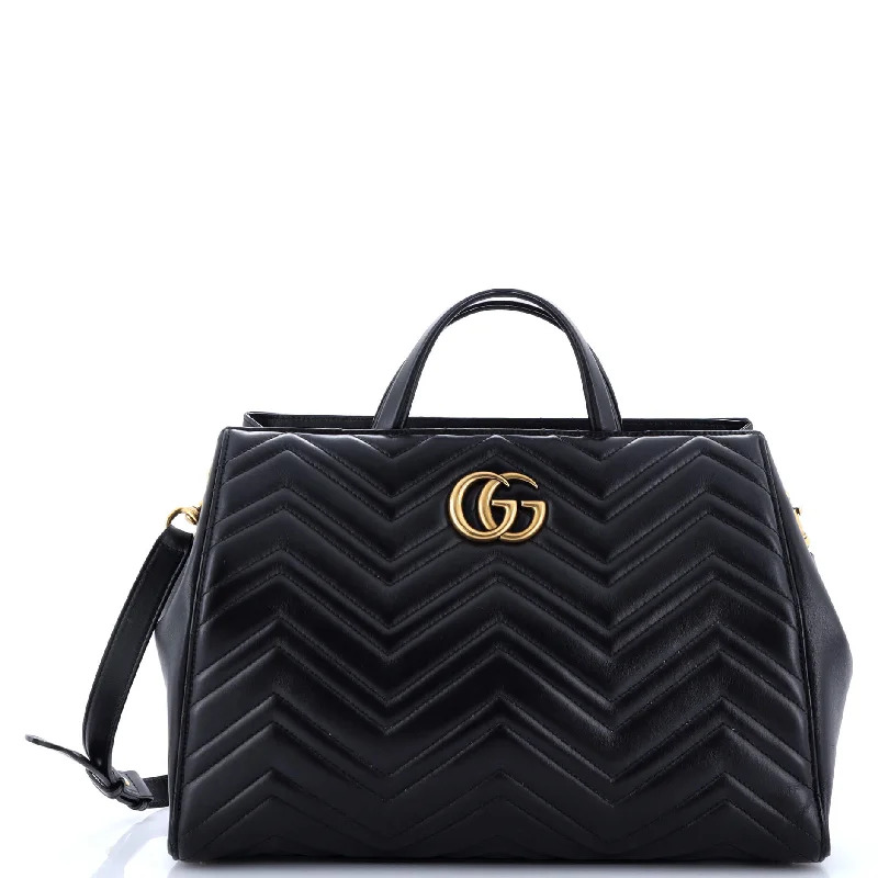 GG Marmont Tote Matelasse Leather Medium