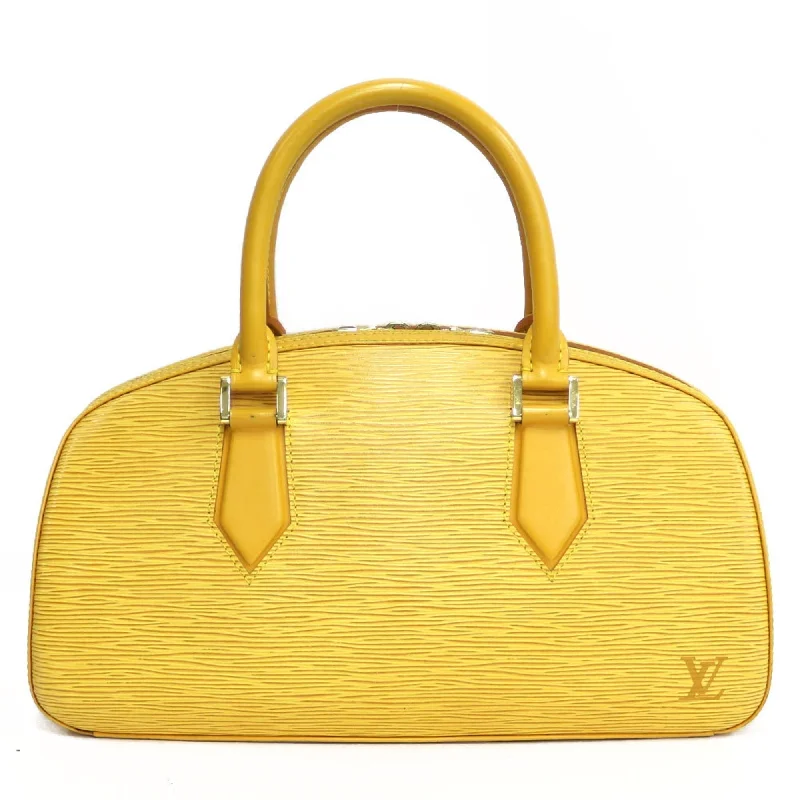 Louis Vuitton bags with a chain - link trim and a leather body for a modern edgeLouis Vuitton Handbag Epi Jasmine M52089 Yellow Ladies