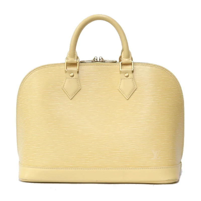 Louis Vuitton bags with a chain - link trim and a leather body for a modern edgeLouis Vuitton Handbag Epi Arma M5214A Cream Ladies