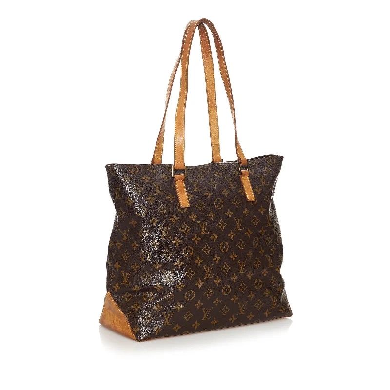 Louis Vuitton bags with a chain - link trim and a leather body for a modern edgeLouis Vuitton Monogram Cabas Alto (30086)