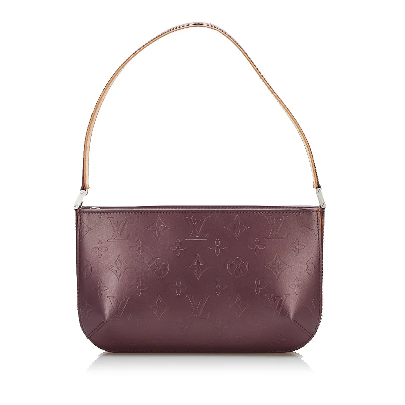 Louis Vuitton bags with a chain - link trim and a leather body for a modern edgeLouis Vuitton Fowler Purple Monogram Mat