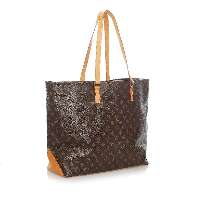 Louis Vuitton bags with a chain - link trim and a leather body for a modern edgeLouis Vuitton Monogram Cabas Alto (33583)