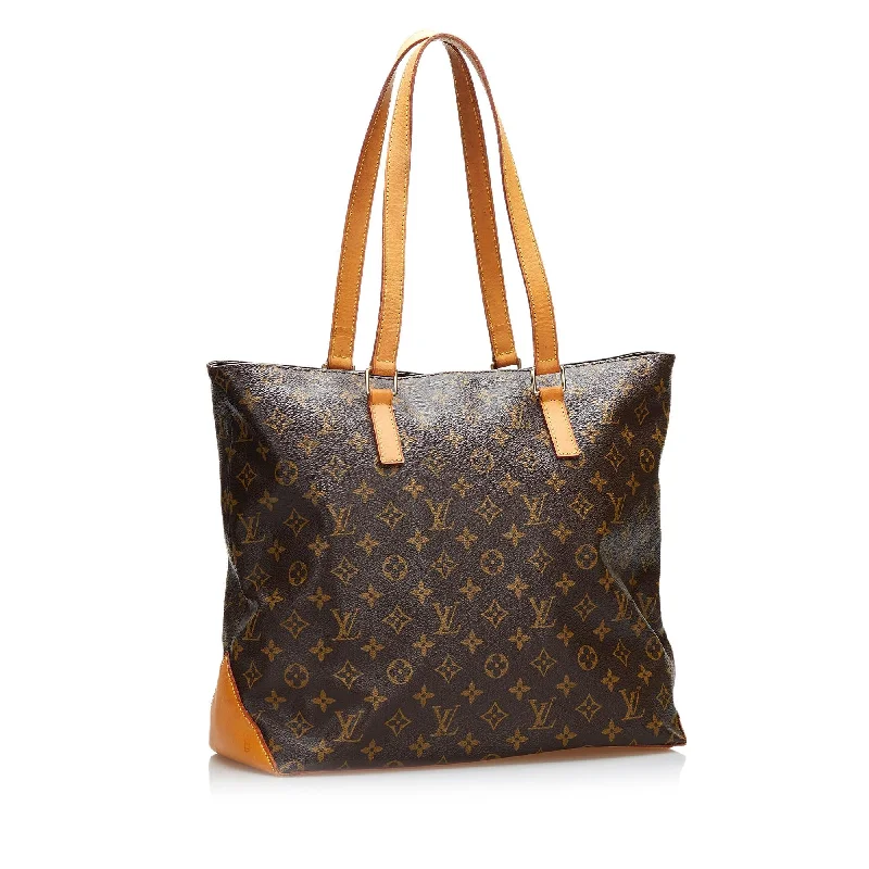 Louis Vuitton bags with a chain - link trim and a leather body for a modern edgeLouis Vuitton Monogram Cabas Alto (brqTnm)