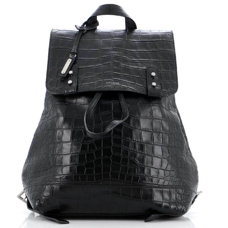 Sac de Jour Backpack Crocodile Embossed Leather Medium