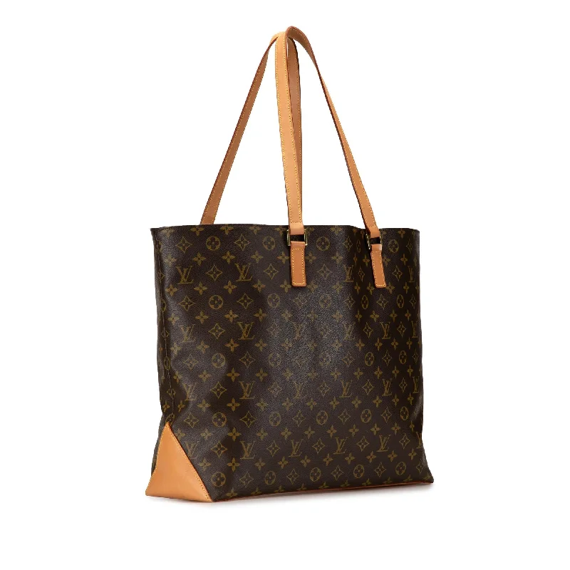 Louis Vuitton bags with a chain - link trim and a leather body for a modern edgeLouis Vuitton Monogram Cabas Alto (hd6FPp)