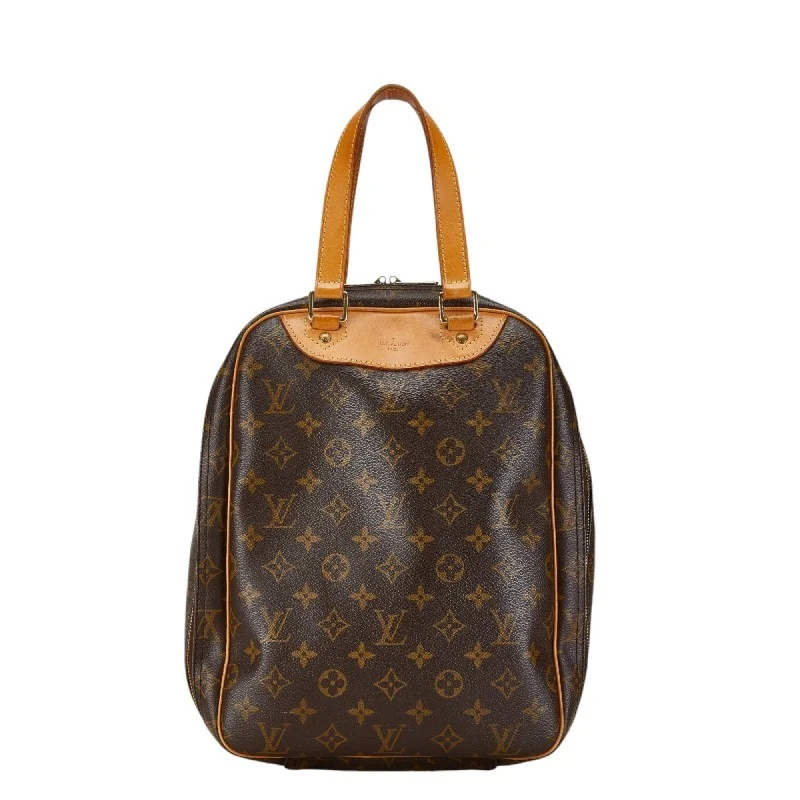 Louis Vuitton bags with a chain - link trim and a leather body for a modern edgeLOUIS VUITTON Excursion Handbag