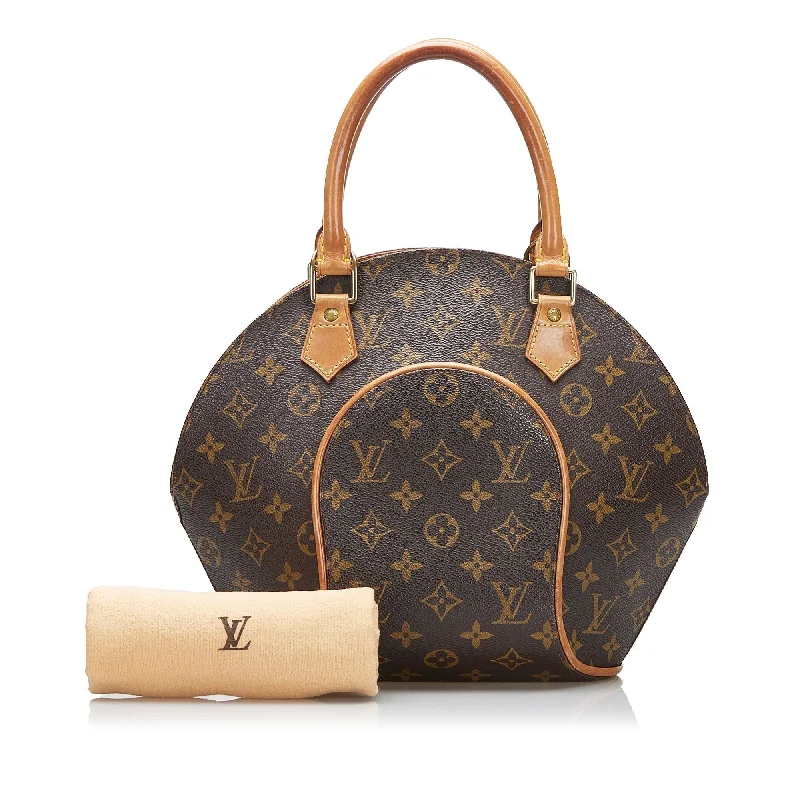 Louis Vuitton bags with a chain - link trim and a leather body for a modern edgeLouis Vuitton Ellipse MM Monogram Canvas