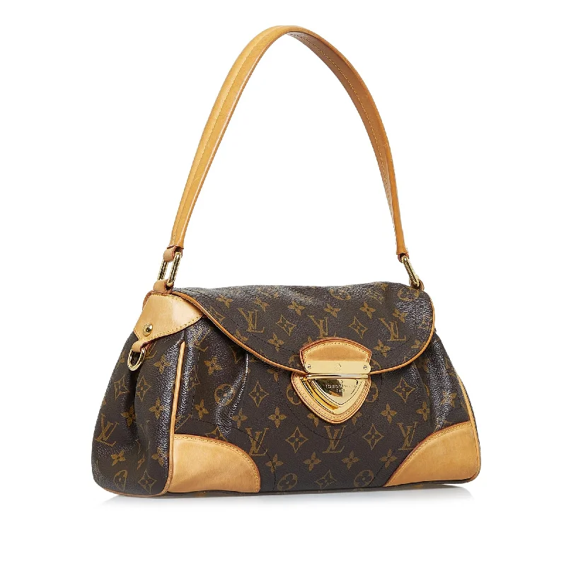 Louis Vuitton bags with a chain - link trim and a leather body for a modern edgeLouis Vuitton Monogram Beverly MM (48em2y)