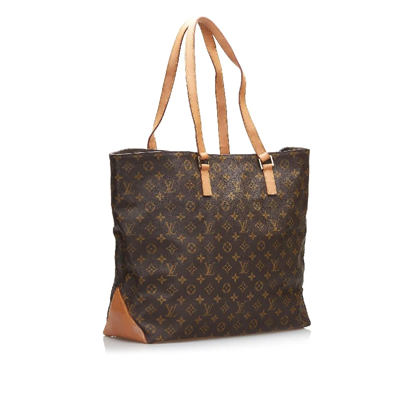 Louis Vuitton bags with a chain - link trim and a leather body for a modern edgeLouis Vuitton Monogram Cabas Alto (L4dkPH)