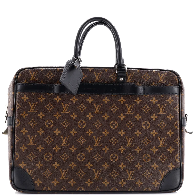 Porte-Documents Voyage Briefcase Macassar Monogram Canvas GM