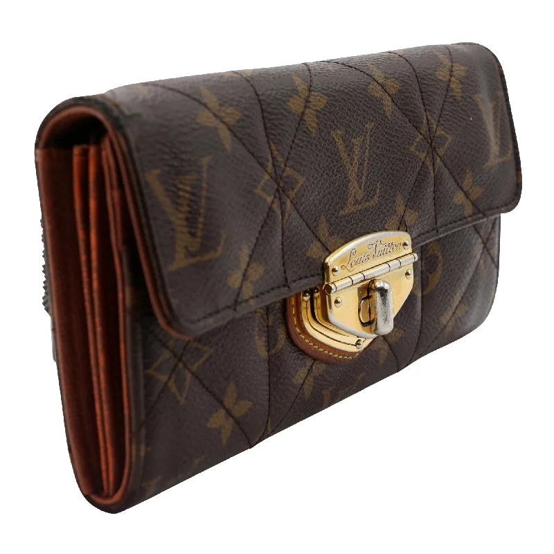 Louis Vuitton bags with a chain - link trim and a leather body for a modern edgeLouis Vuitton Etoile Porte Quilted Sarah Flap Wallet LV-W1110P-A003