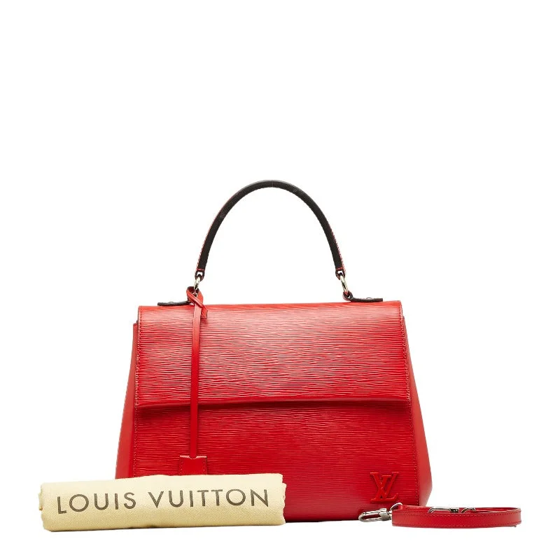 Louis Vuitton bags with a chain - link trim and a leather body for a modern edgeLouis Vuitton Epic Clooney MM Handbag 2WAY M41333 Red Leather  Louis Vuitton