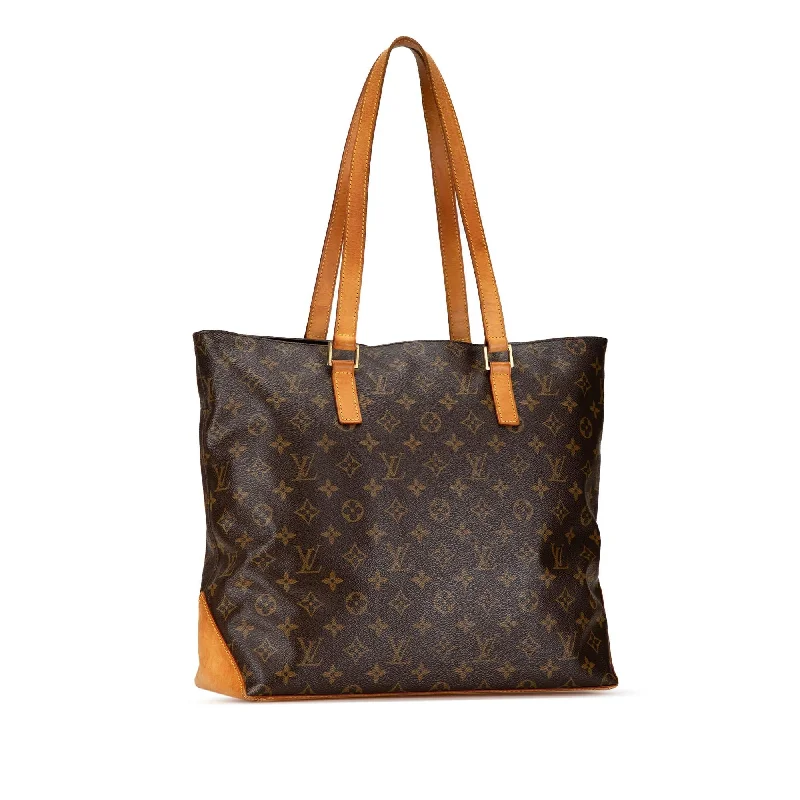 Louis Vuitton bags with a chain - link trim and a leather body for a modern edgeLouis Vuitton Monogram Cabas Alto (nQWjOE)