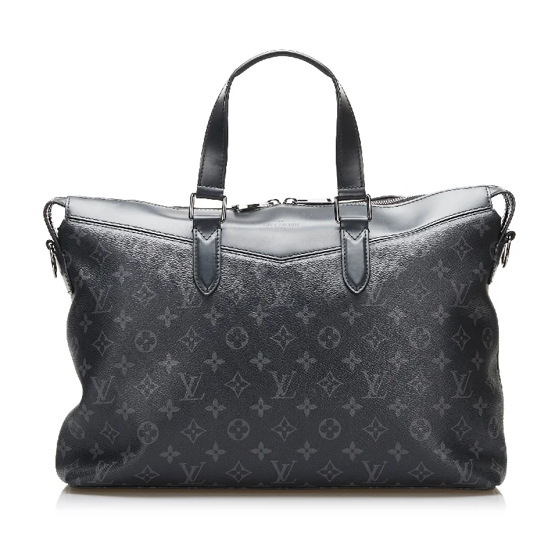 Louis Vuitton bags with a chain - link trim and a leather body for a modern edgeLouis Vuitton Explorer Monogram Eclipse Canvas