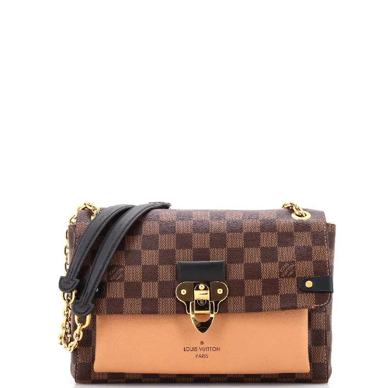 Vavin Handbag Damier with Leather PM