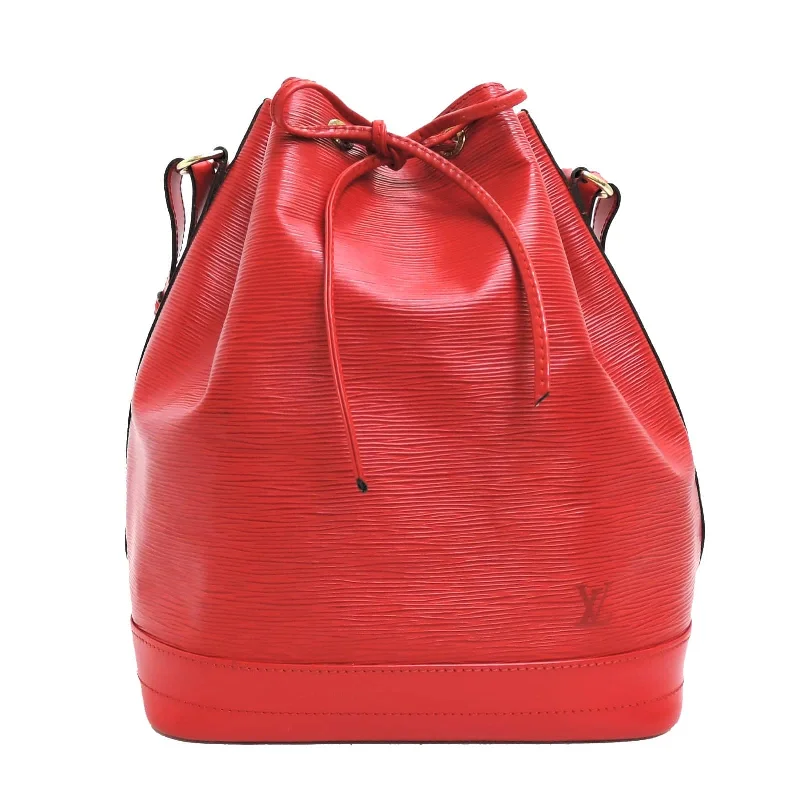 Louis Vuitton bags with a chain - link trim and a leather body for a modern edgeLouis Vuitton Grand Noé Red Epi