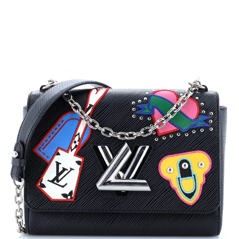 Twist Handbag Limited Edition Patches Epi Leather MM