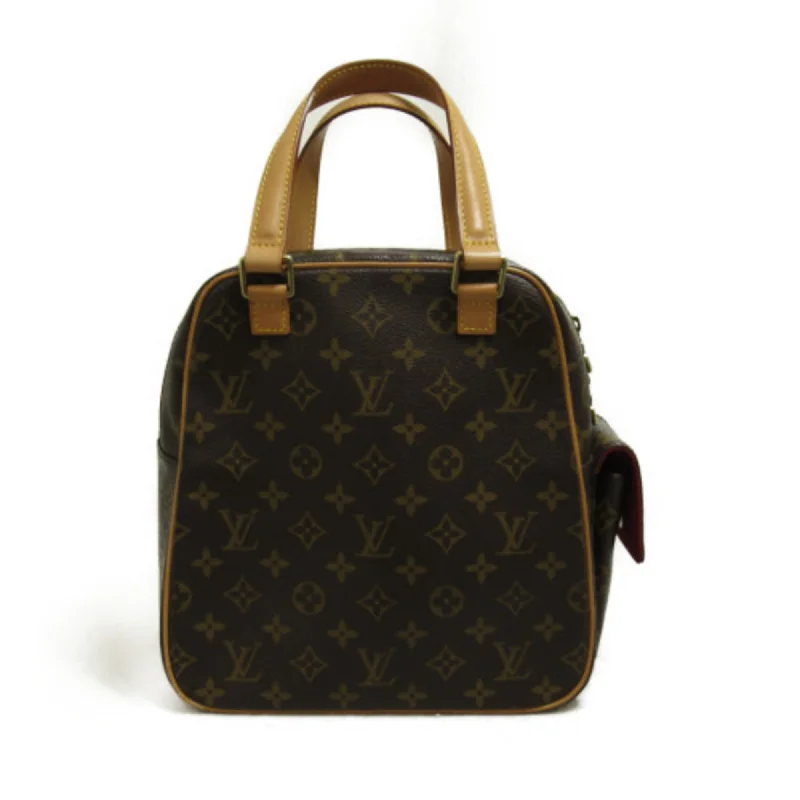 Louis Vuitton bags with a chain - link trim and a leather body for a modern edgeLOUIS VUITTON excentri-cite Brown PVC coated canvas M51161