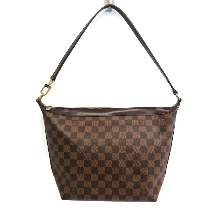 Louis Vuitton bags with a chain - link trim and a leather body for a modern edgeLouis Vuitton Damier Irovo MM N51995 Women's Shoulder Bag Ebene