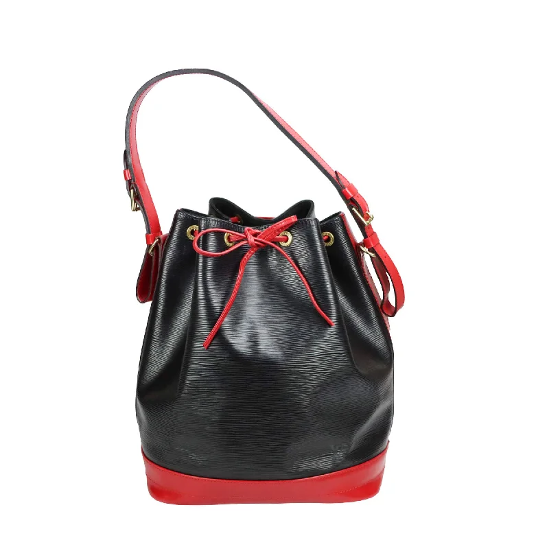 Louis Vuitton bags with a chain - link trim and a leather body for a modern edgeLouis Vuitton Grand Noé Bicolor Black/Red Epi