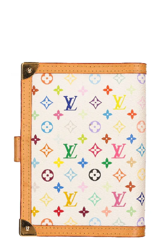 Louis Vuitton bags with a chain - link trim and a leather body for a modern edgeLOUIS VUITTON Agenda PM Multicolor