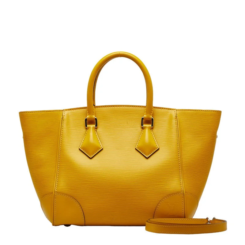 Louis Vuitton bags with a chain - link trim and a leather body for a modern edgeLouis Vuitton Epic Phoenix PM Handbags 2WAY M50941 Johnny Yellow Leather Ladies Louis Vuitton