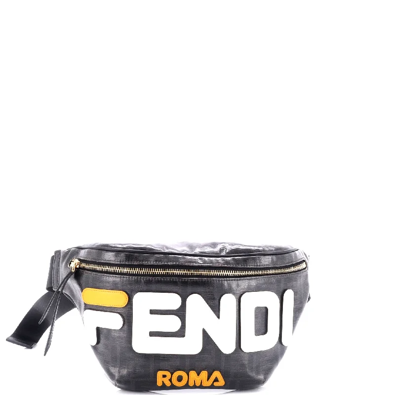 Mania Logo Waist Bag Zucca Coated Canvas