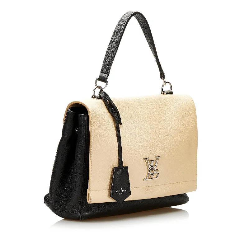 Louis Vuitton bags with a chain - link trim and a leather body for a modern edgeLouis Vuitton Lockme II (37674)