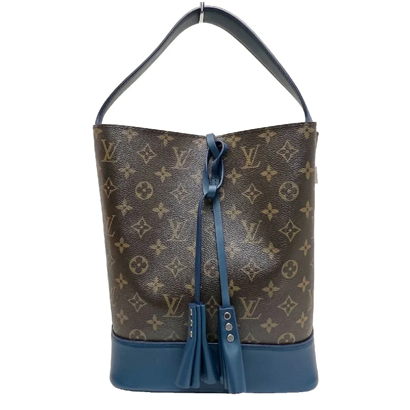 Louis Vuitton bags with a chain - link trim and a leather body for a modern edgeLouis Vuitton Idol NN14GM Tote Bag Bucket Monogram Blue M94591 FL0154 Collection Women's