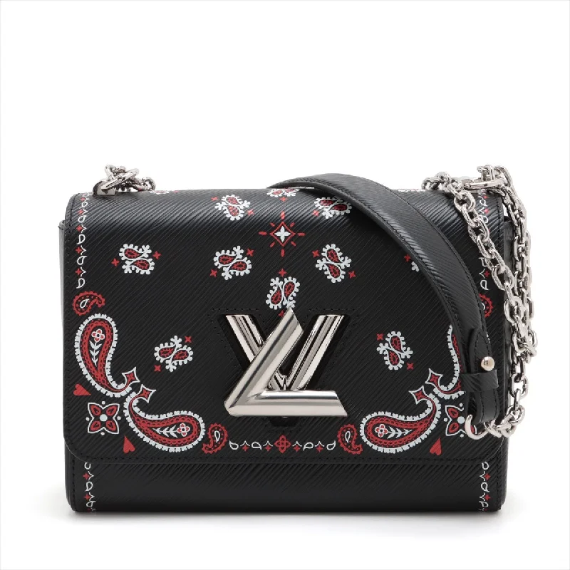 Louis Vuitton bags with a chain - link trim and a leather body for a modern edgeLouis Vuitton Epi Twist MM M53929