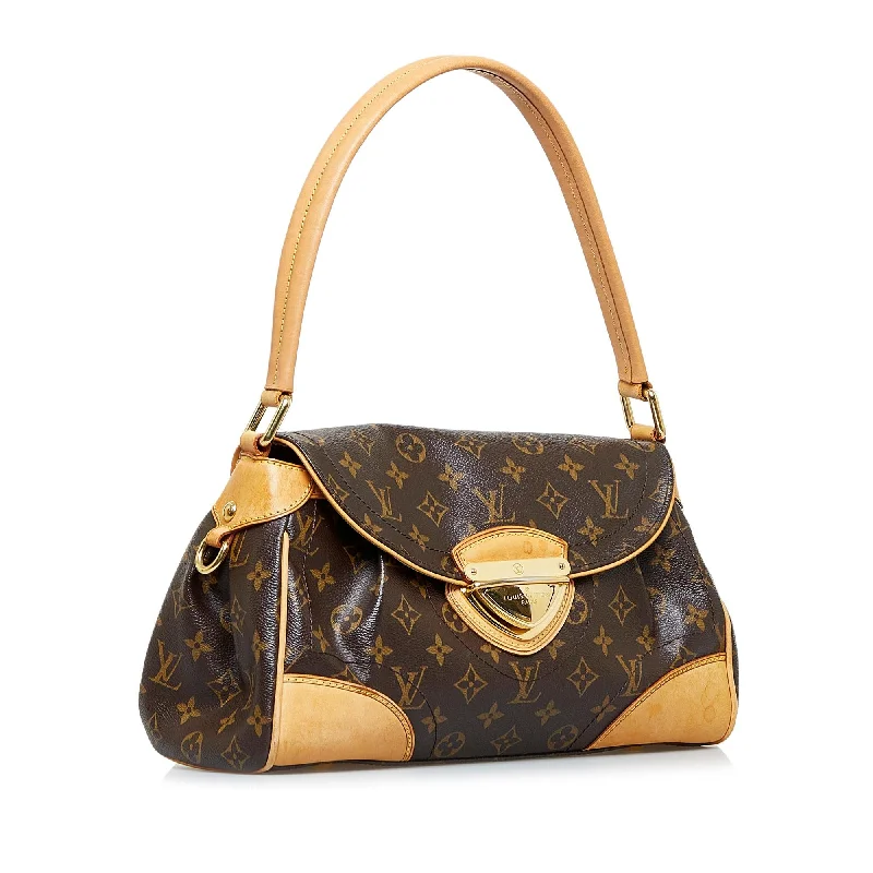 Louis Vuitton bags with a chain - link trim and a leather body for a modern edgeLouis Vuitton Monogram Beverly MM (hCzhwP)