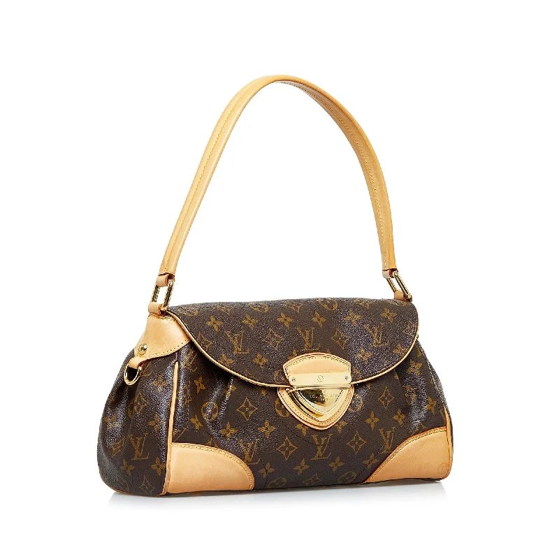 Louis Vuitton bags with a chain - link trim and a leather body for a modern edgeLouis Vuitton Monogram Beverly MM (V8I65N)