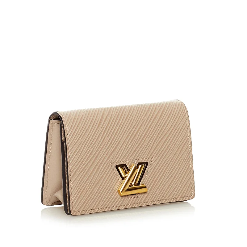 Louis Vuitton bags with a chain - link trim and a leather body for a modern edgeLouis Vuitton Epi Twist Compact Wallet (SHG-34242)