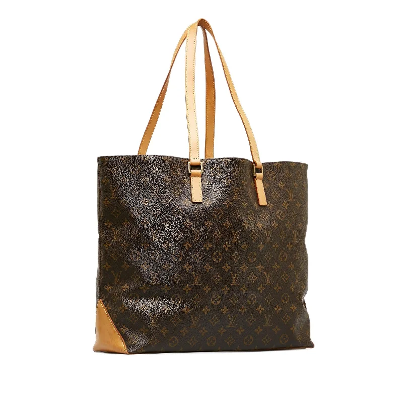 Louis Vuitton bags with a chain - link trim and a leather body for a modern edgeLouis Vuitton Monogram Cabas Alto (etYP9I)