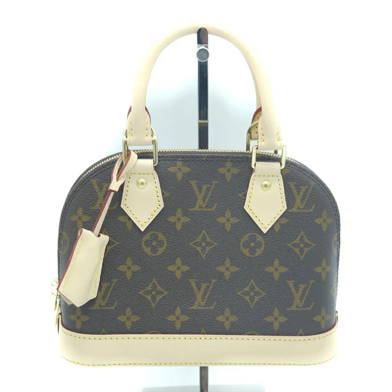 Louis Vuitton bags with a chain - link trim and a leather body for a modern edgeLouis Vuitton Alma BB monogram handbag M53152