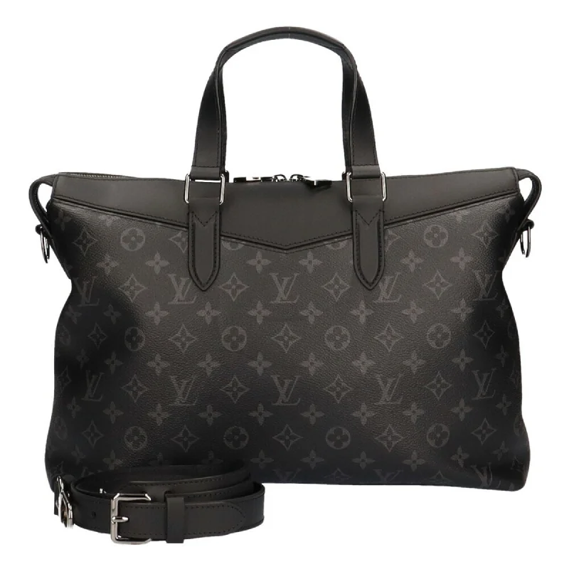 Louis Vuitton bags with a chain - link trim and a leather body for a modern edgeLouis Vuitton Explorer Eclipse Shoulder Bag Monogram Canvas Black Unisex