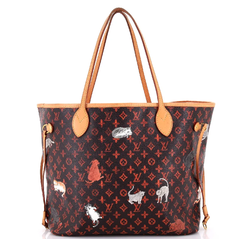 Neverfull NM Tote Limited Edition Grace Coddington Catogram Canvas MM