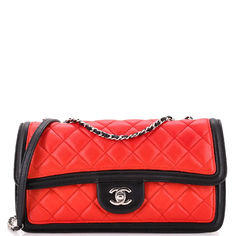 Graphic Flap Bag Quilted Calfskin Medium