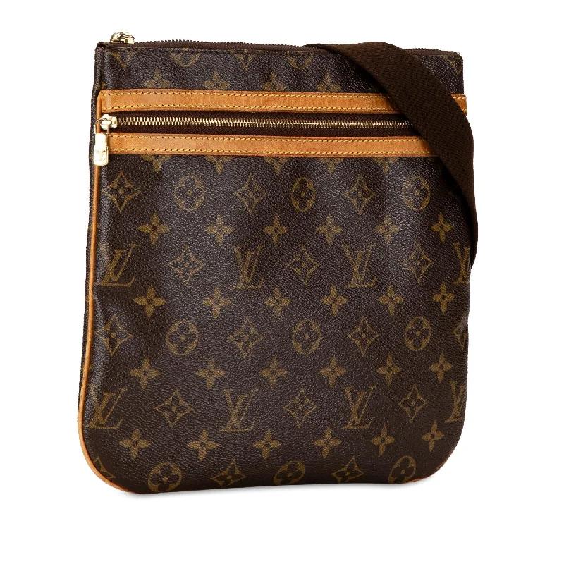 Louis Vuitton bags with a chain - link trim and a leather body for a modern edgeLouis Vuitton Monogram Bosphore Pochette (gADtqD)