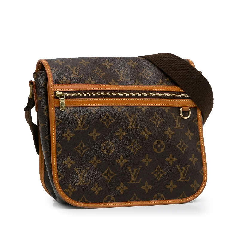 Louis Vuitton bags with a chain - link trim and a leather body for a modern edgeLouis Vuitton Monogram Bosphore PM (0Q0Kjj)